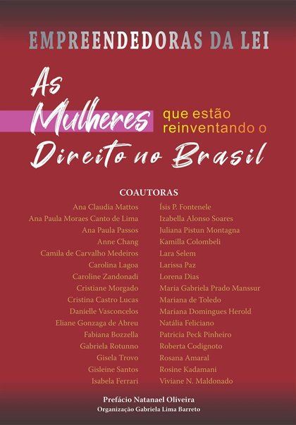Capa do livro Empreendedoras da Lei